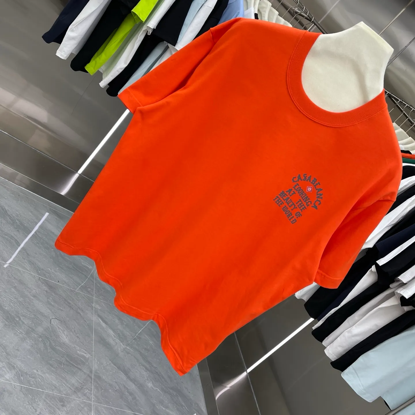 New Arrival Casablanca Classic Series T ～ ， ， 。 ， Classic ， In Stock ！ ：White Black Pink Orange （5 ） Size：S M L XL XXL
